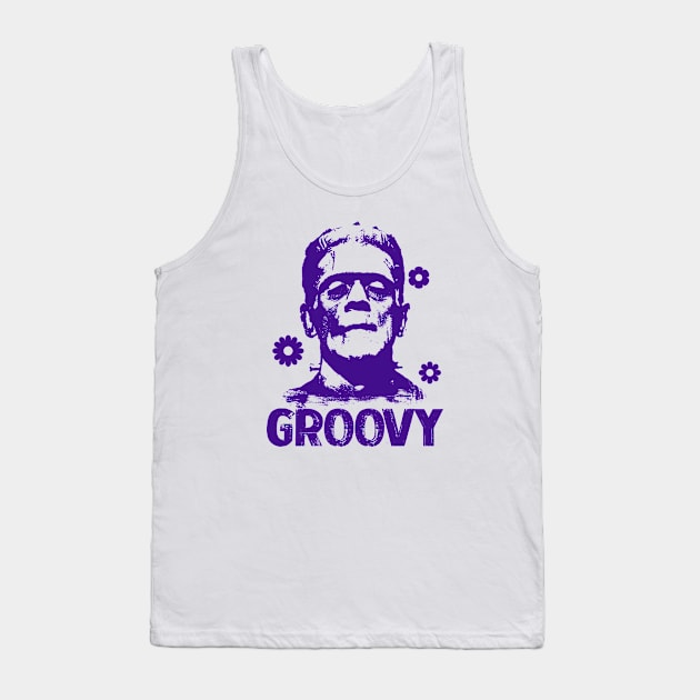 FRANKENSTEIN - Groovy tie dye Tank Top by KERZILLA